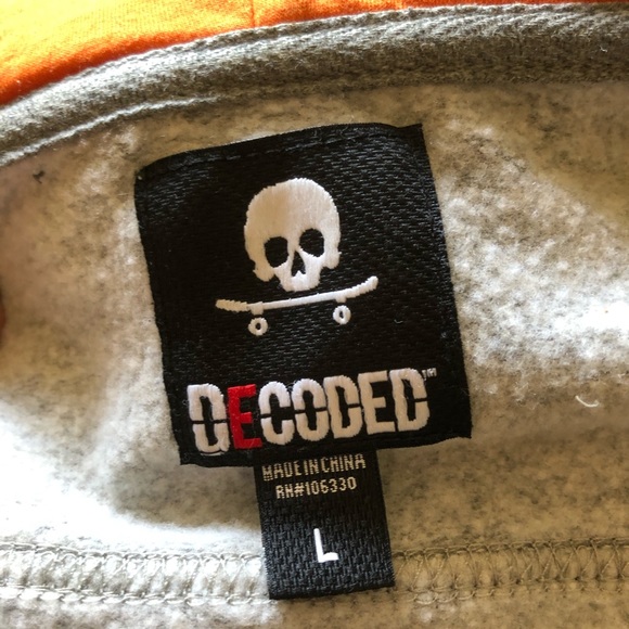 Decoded grey zip front hoodie size L - Picture 4 of 7